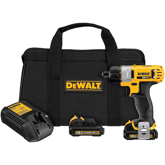 ENSEMBLE VISSEUSE 1/2'' 12V. (2 X 1.5AH) DEWALT DCF610S2
