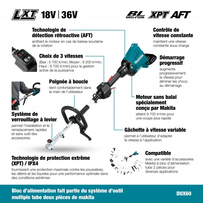 TRIMMER SET 16-1/2'' COMPATIBLE ATT. 36V. (5AH)
