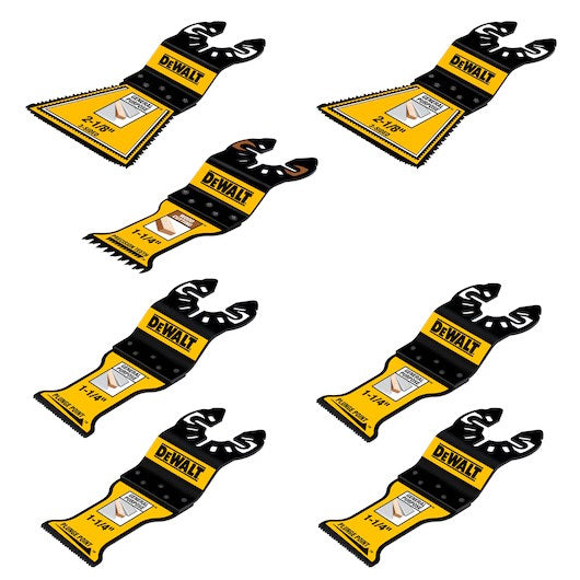 ASSORTIMENT DE 7 LAMES OSCILLANTES DEWALT DWA427SET