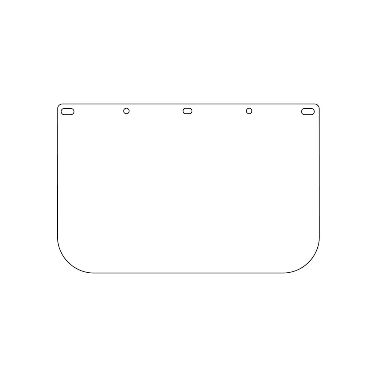 VISIÈRES POLYESTER CLAIR 40" DYNAMIC