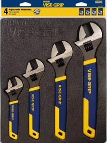 Ensemble de (4) clés à molette IRWIN