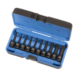 JEU DE DOUILLES IMPACT TORSADÉES 1/2'' 10PCS