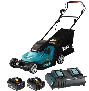 ENSEMBLE TONDEUSE 17'' (18VX2+ CHARGEUR DOUBLE) MAKITA DLM432CT2