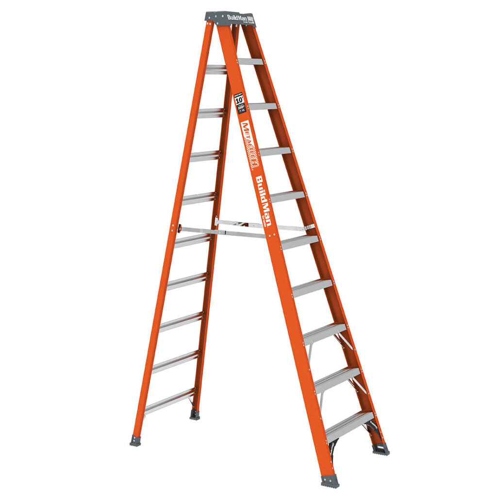 ESCABEAU 10' FIBRE DE VERRE CLASSE 1 METALTECH E-SLFB10T1A