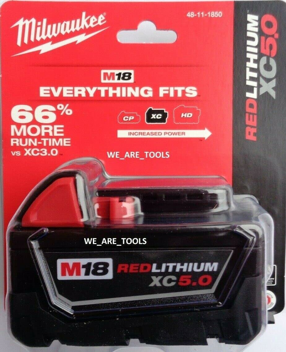 Milwaukee M18 REDLITHIUM XC 5.0 Ah rechargeable battery