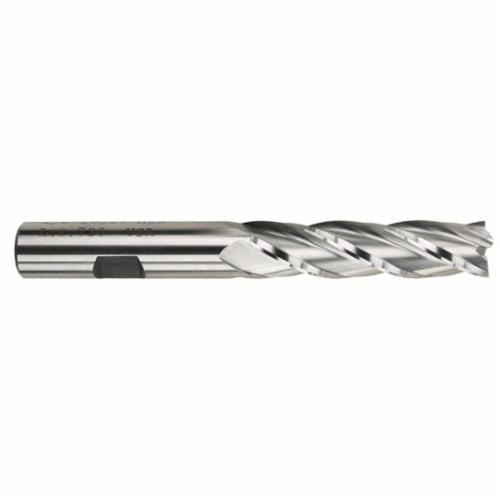 3/4 inch HSS 4-flute long end mill cutting tool with Morse taper shank for metal machining applications