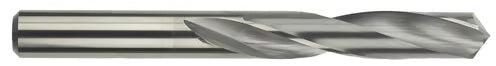 1/2 inch carbide jobber length drill bit with 118-degree tip angle and 2-1/4 inch overall length, Morse 51138 design