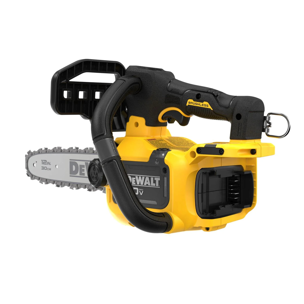 Scie à chaîne compacte sans fil à poignée supérieure DEWALT DCCS673B 60V MAX 12 po