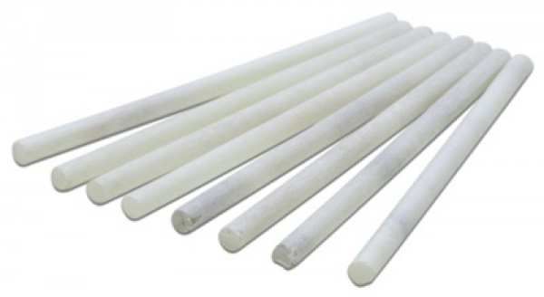Pack of 144 white round chalk sticks 5 x 1/4 inch for temporary metal marking before welding, easily removable and non-contaminating