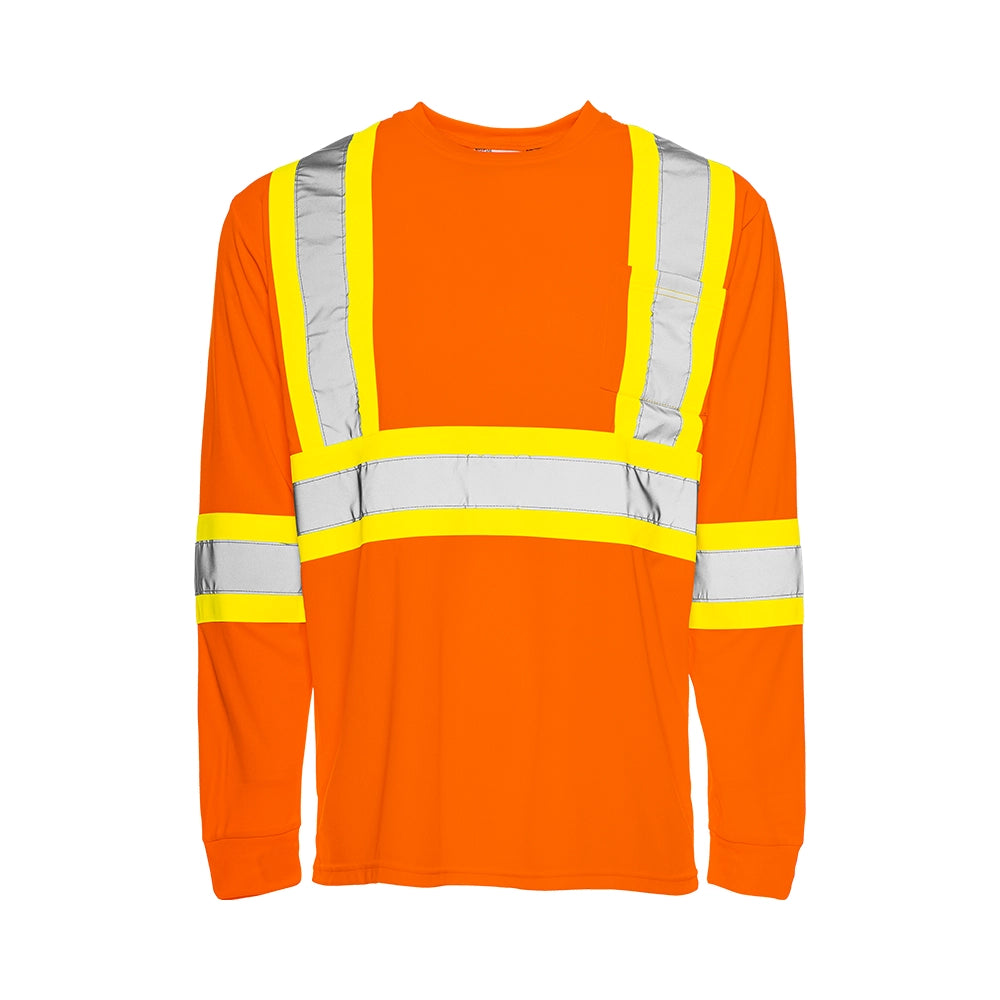 ORANGE LONG SLEEVE 3T-LARGE