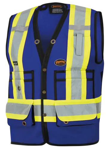 VESTE DE SÉCURITÉ BLEU ROYAL MEDIUM V1010180-M