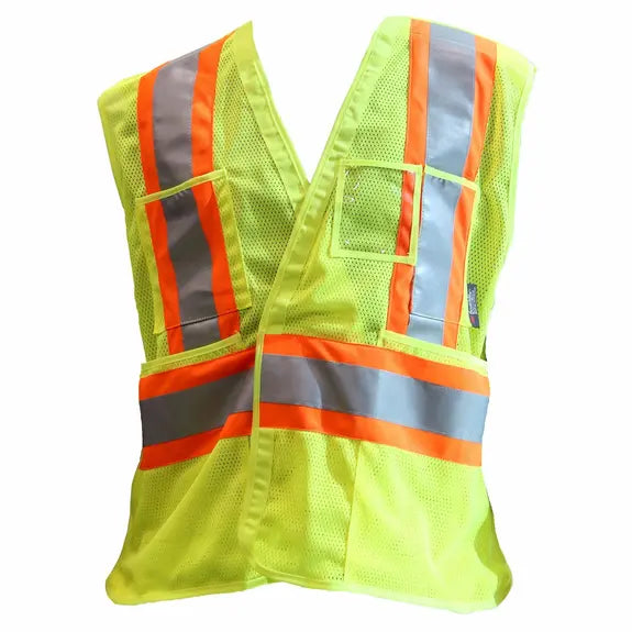 YELLOW MESH SAFETY BIB T-LARGE BRABER