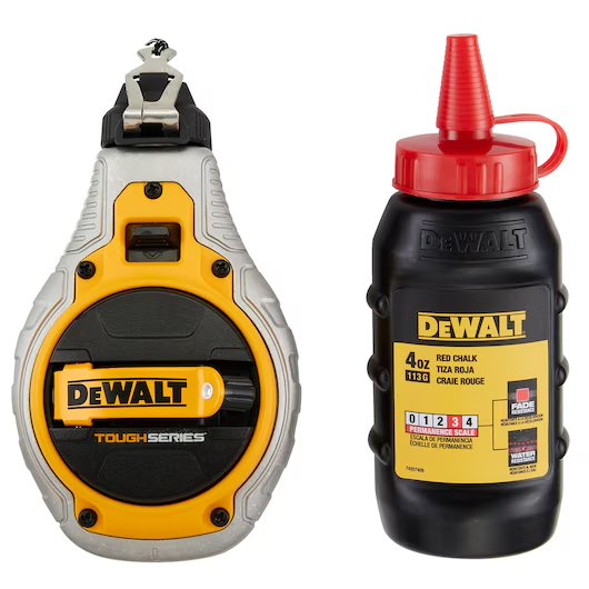 ENSEMBLE CHALK LINE POUDRE ROUGE TOUGHSERIES DEWALT DWHT48335RC