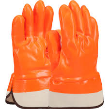 GANT ENDUIT DE PVC ORANGE