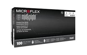NITRILE GLOVES MIDKNIGHT LARGE (100PCS) MICROFLEX