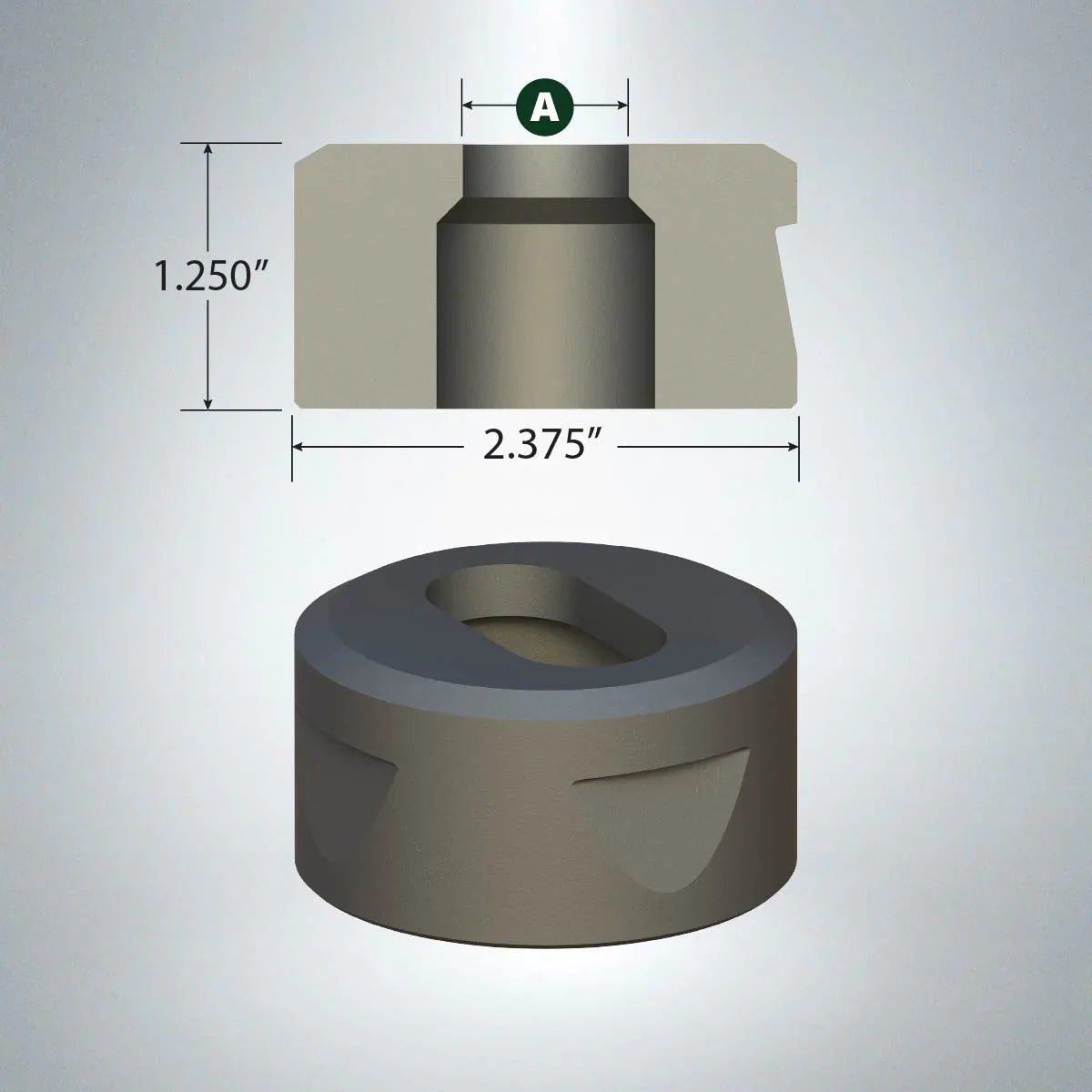 MATRICE OBLONG 9/16 X 1-9/16 F62