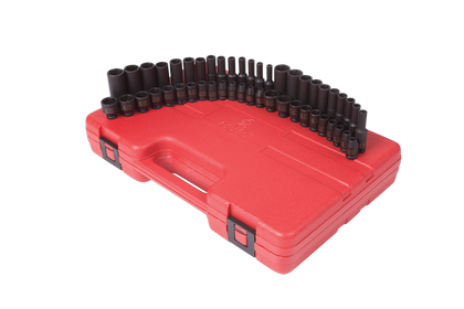 ENS. DE DOUILLES 1/4 IMPACT SAE/MET 48PCS