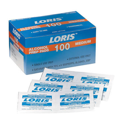 Tampons antimicrobiens pour les mains FAAW100