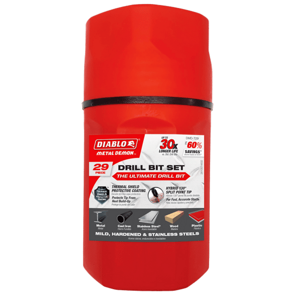 JEU DE MÈCHES METAL DEMON POUR ACIER DOUX 29 PIÈCES FREUD DIABLO DMDT29