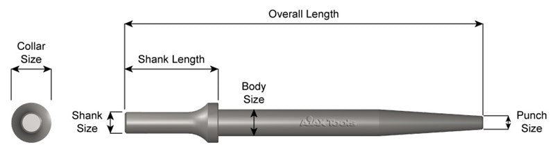 TAPERED PUNCH 6-1/2" (.401)