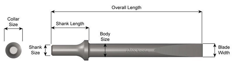 BURIN PLAT 7" - 5/8" LARGE (.498)