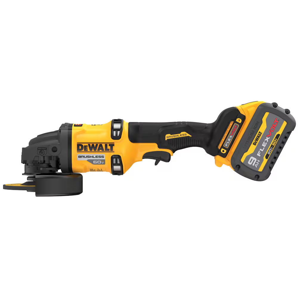 KIT FLEXVOLT MEULEUSE 4-1/2'' À 6'' (1x60V/9AH+chargeur) DEWALT DCG418X1