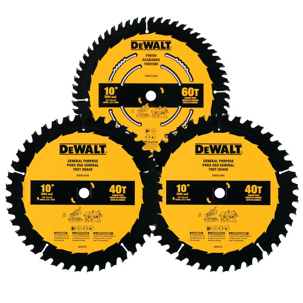 PACK DE 3 LAMES 10" 40-60D DWA110CMB3