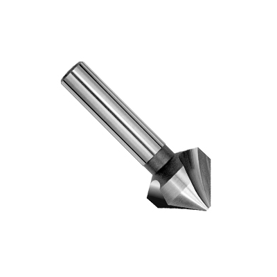 3/8-inch cobalt M35 high-speed steel countersink bit with 82-degree angle and 3-flute design