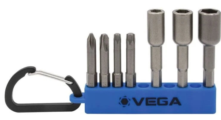 ENSEMBLE D'EMBOUTS 7 PIÈCES SUR MOUSQUETON TPCNCS7 VEGA