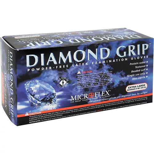 LATEX GLOVES DIAMOND GRIP S-LARGE 100PCS MICROFLEX