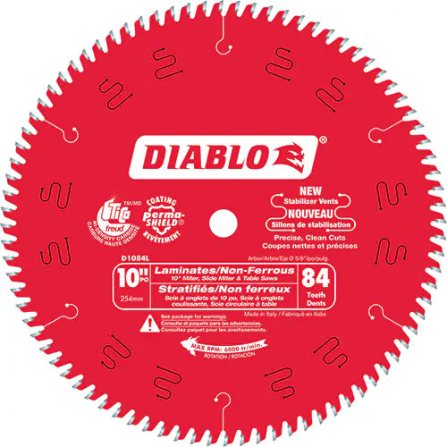 LAME DE SCIE 10" DIABLO LAMINATE FLOORING 84D (D1084L)