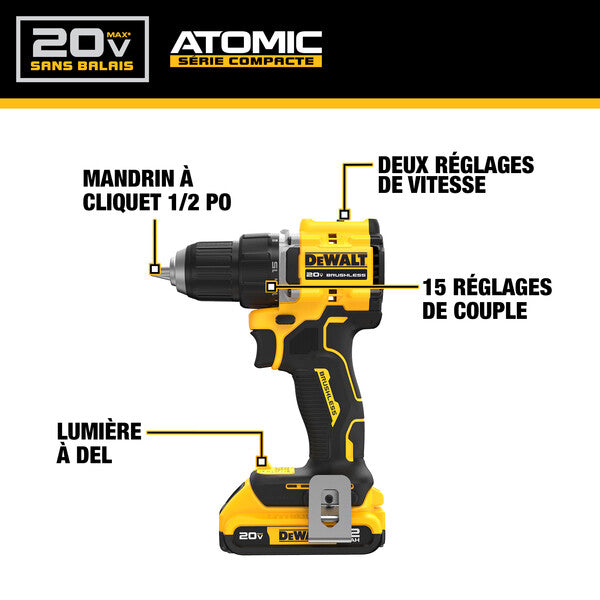 ENSEMBLE PERCEUSE 1/2" ATOMIC (2AH)