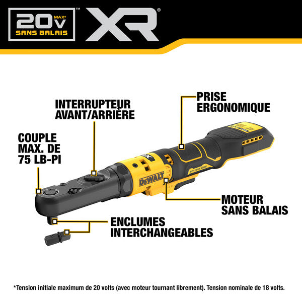RATCHET 3/8-1/2 DEWALT