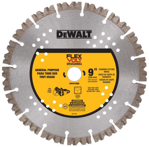 LAME DE SCIE DIAMANT 9'' DEWALT