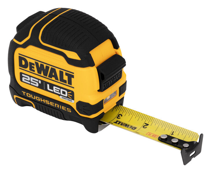 TAPE MEASUREMENT WITH LED 25' DEWALT
