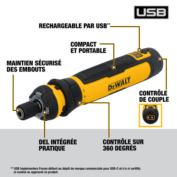 DEWALT USB-C SCREWDRIVER
