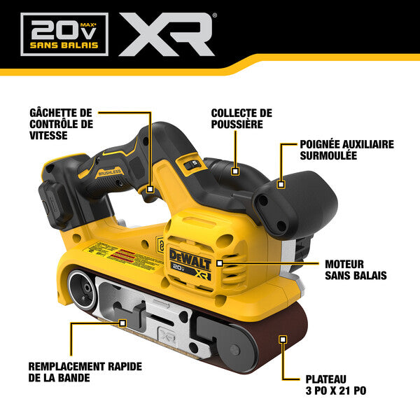 PONCEUSE À BANDE 20V. (OUTIL)