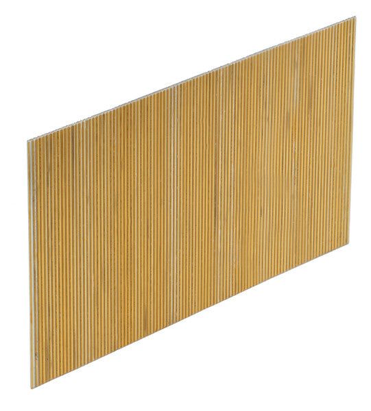Strip of 1-3/8 inch 23 gauge pin nails in a 2000-piece quantity for precise woodworking applications