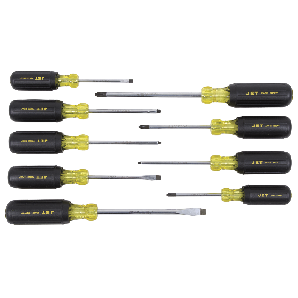 JEU DE 9 TOURNEVIS JET (CUSHION GRIP)