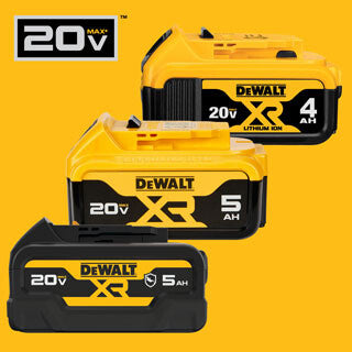batterie dewalt v20 4ah et 5ah