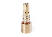 Brass welding nozzle diffuser with gas holes, screw-on design for Magnum PRO 350A welding guns