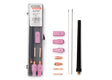 TIG torch parts kit KP507 with ceramic cups, collets, collet bodies, tungsten electrode, and gas lens tube in clear plastic case