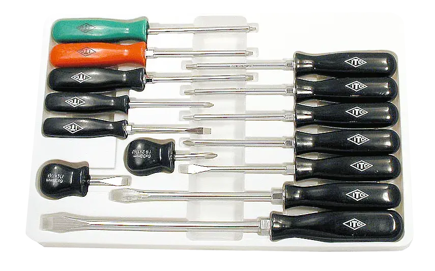 JEU DE 14 TOURNEVIS ITC