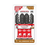 1-1/4'' LAME OSCILLANTE CARBURE POUR BOIS CLOUTÉ (3PQT) DOU125CW3