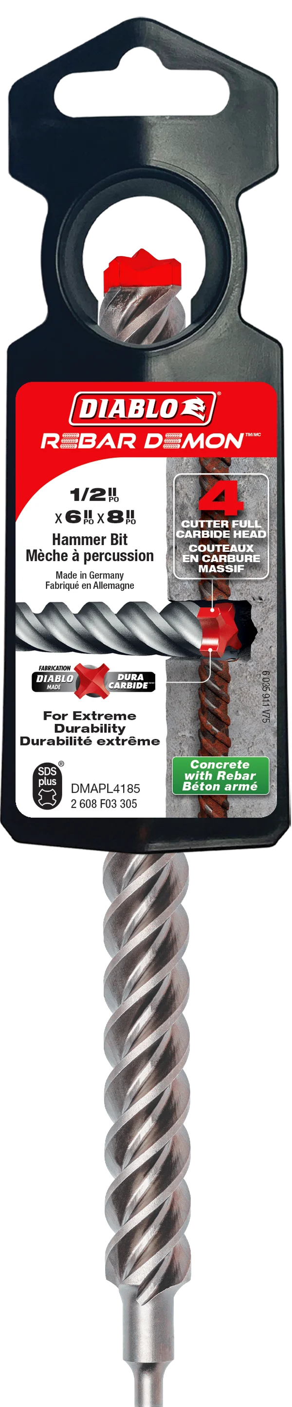 DB SDS-Plus FCH 4C 1/2X6X8 DMAPL4185
