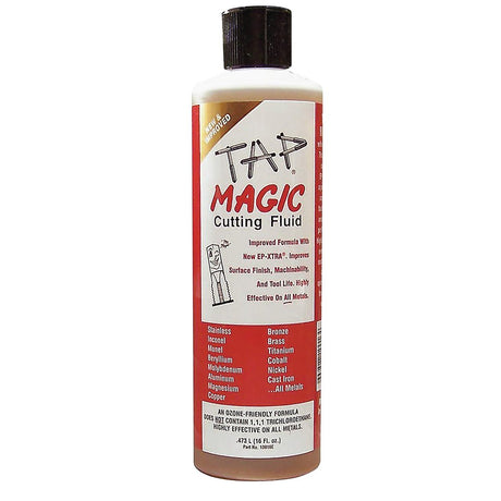 16 oz bottle of TAP MAGIC EP-XTRA professional cutting fluid with ozone-friendly formula for all metal types