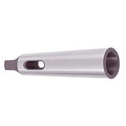 Precision steel Morse taper sleeve MT2 internal to MT5 external with hardened, ground shank for tool alignment