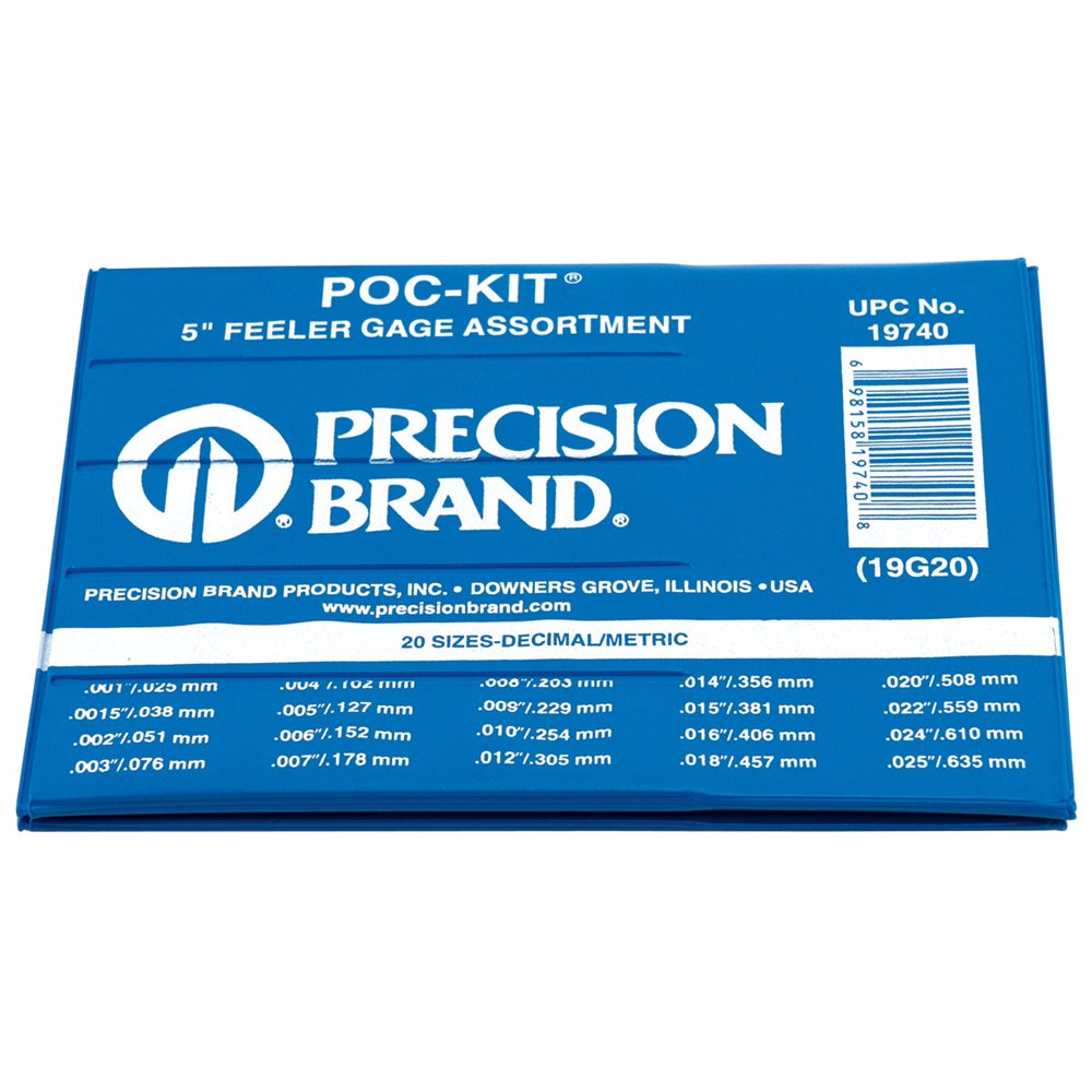 ASSORTIMENT DE JAUGES D'ÉPAISSEUR POC-KIT 19G-40