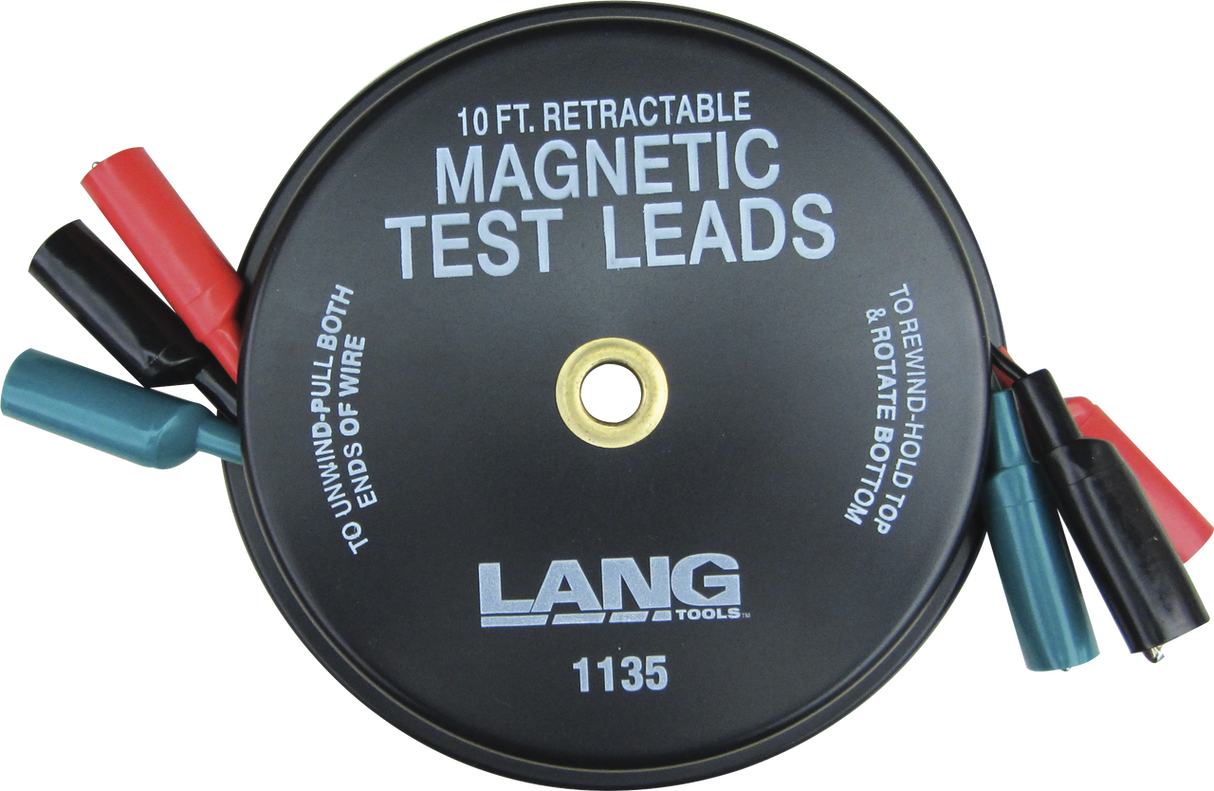 CORDONS DE TEST MAGNÉTIQUES RÉTRACTABLES - 3 FILS X 10 PI