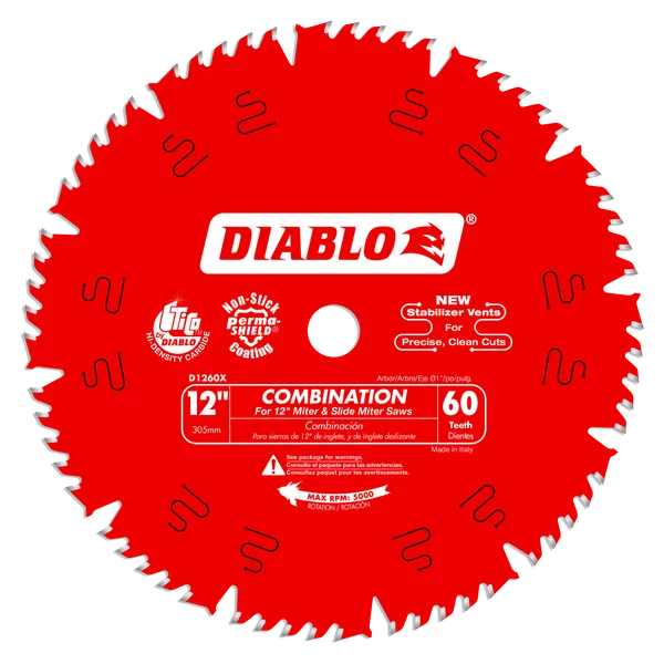 12" DIABLO 60D SAW BLADE (D1260X)